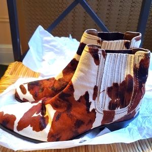 Cow print Zara boots